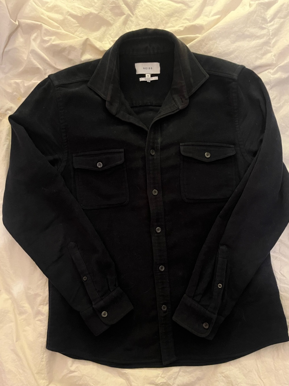 Reiss Shirt Jacket Navy Medium